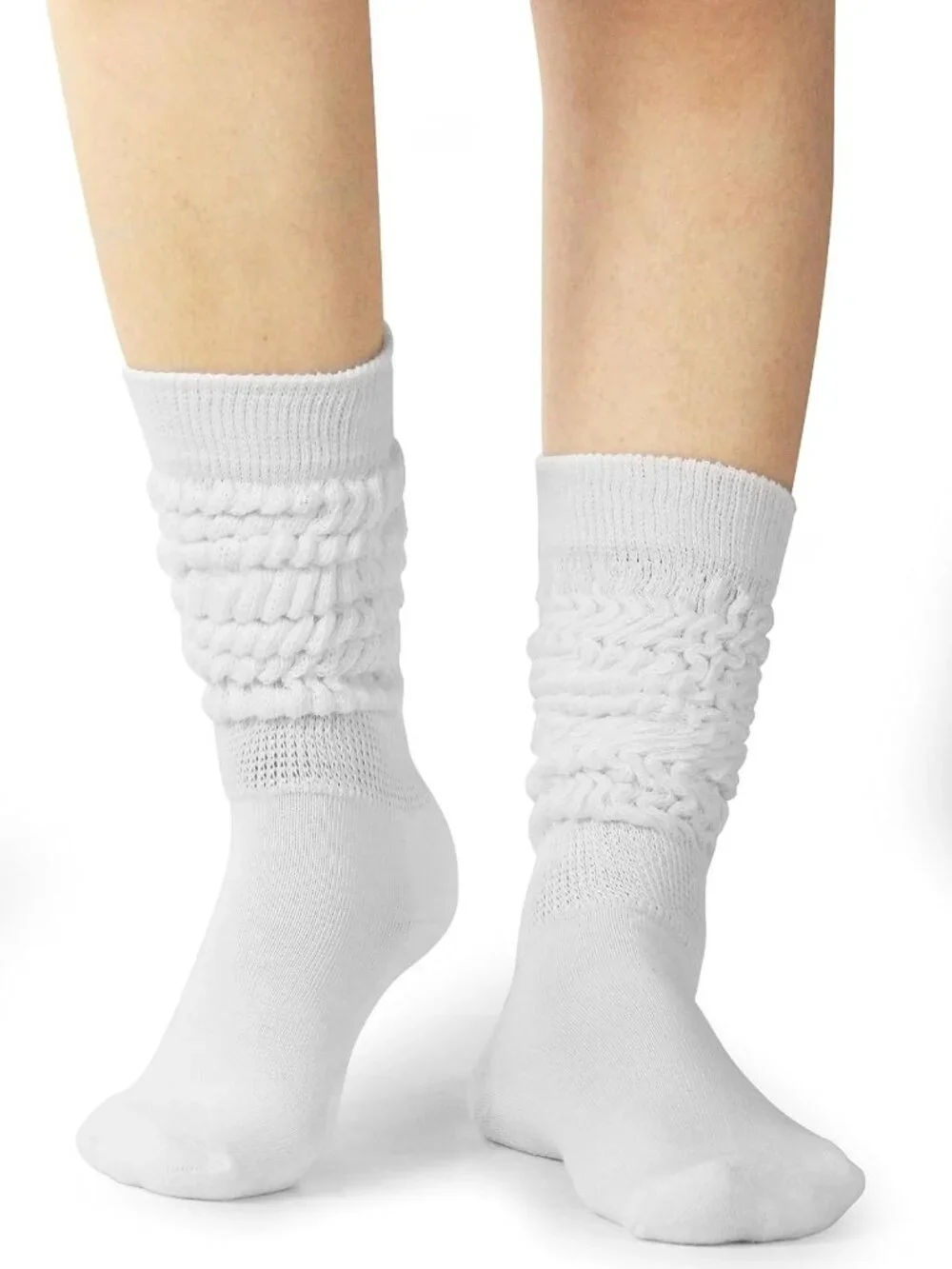 Soft Thigh High Slouch Socks for Women - Cozy Scrunch Boot Socks, Size 5-11